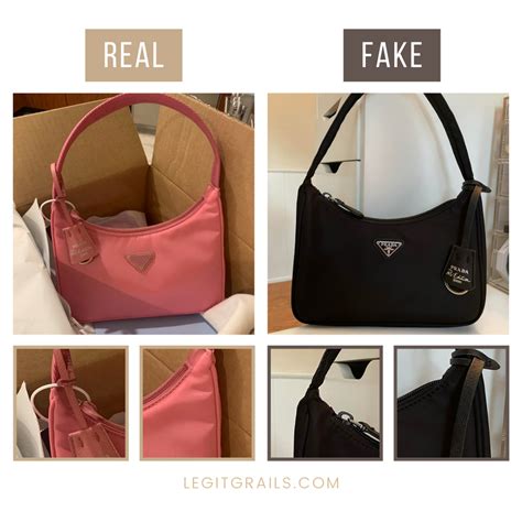 prada re edition 2005 fake vs real|genuine prada purse.